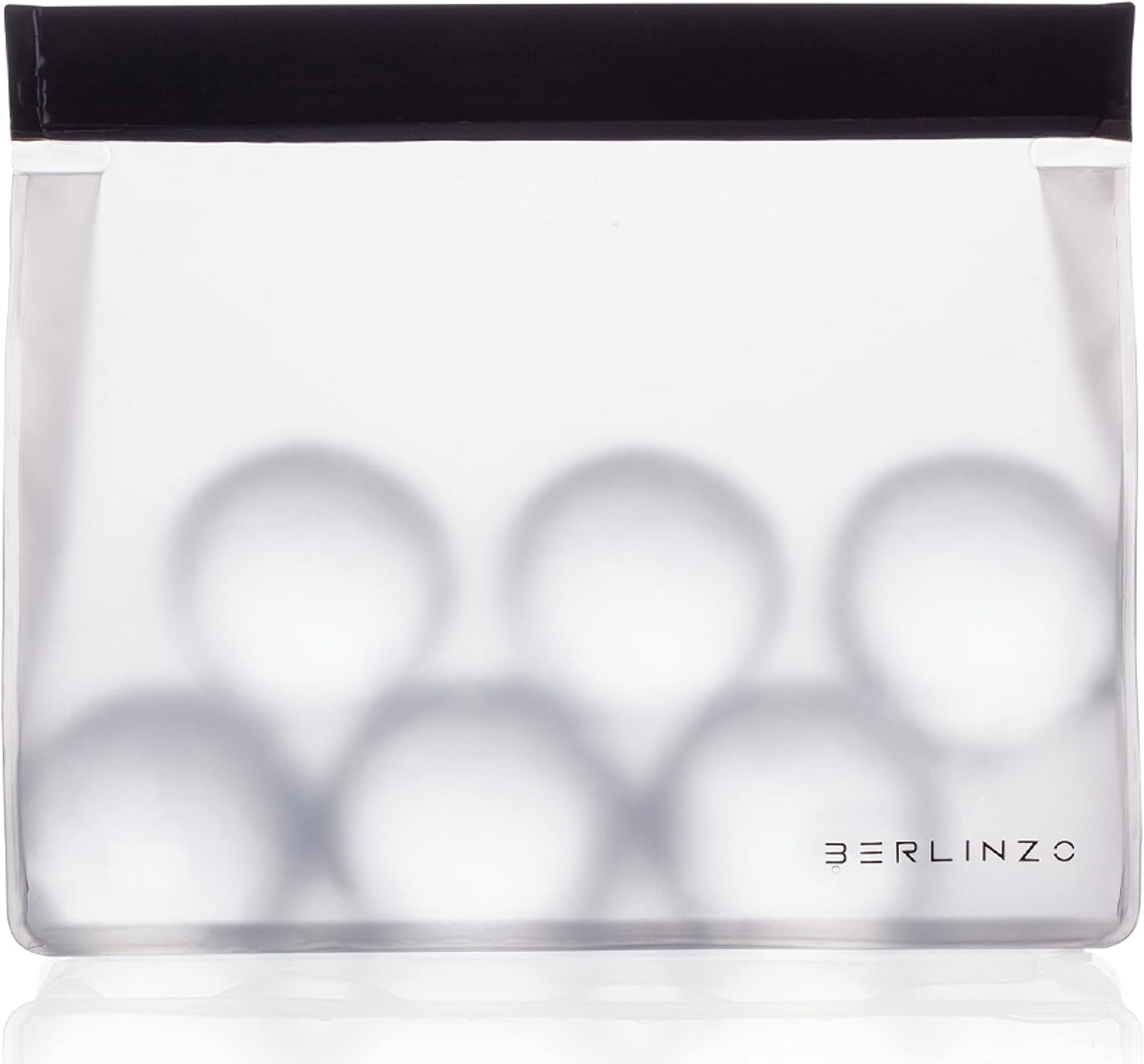 Berlinzo Reusable Ice & Food Storage Bag - Freezer Safe, Leakproof, BPA-Free Silicone, Plastic-Free Lunch Bag - One Bag