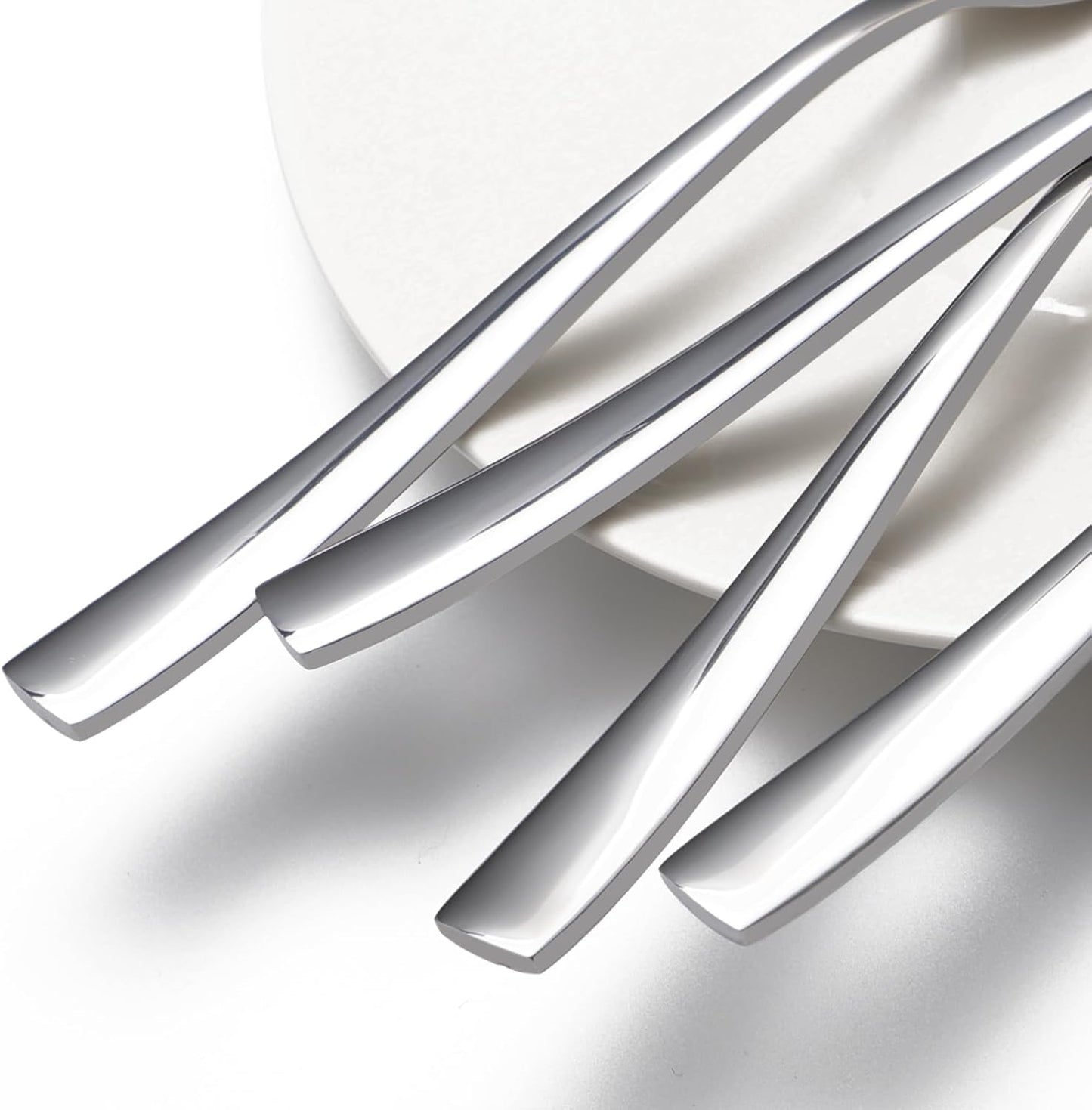 8-Piece Spoons Set, 8.1 Inch Stainless Steel Dinner Spoon, Tablespoon, Silverware Spoons for Home,Kitchen or Restaurant, Dishwasher Safe