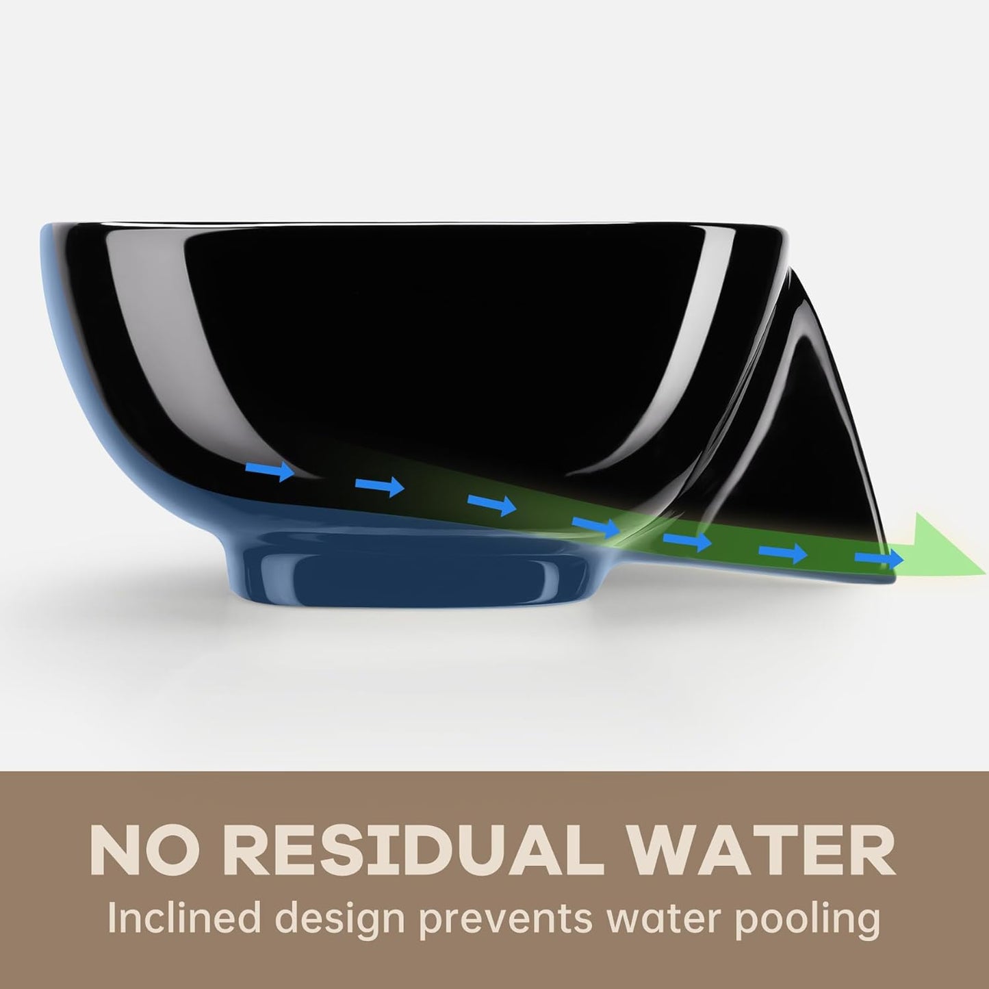 NiHome Ceramic Food Strainer with Integrated Drain Spout, Large Capacity Colander Bowl for Vegetables, Fruits, Pasta & More, Heat-Resistant, Crack-Proof, Easy to Clean, Dishwasher-Safe (Black)