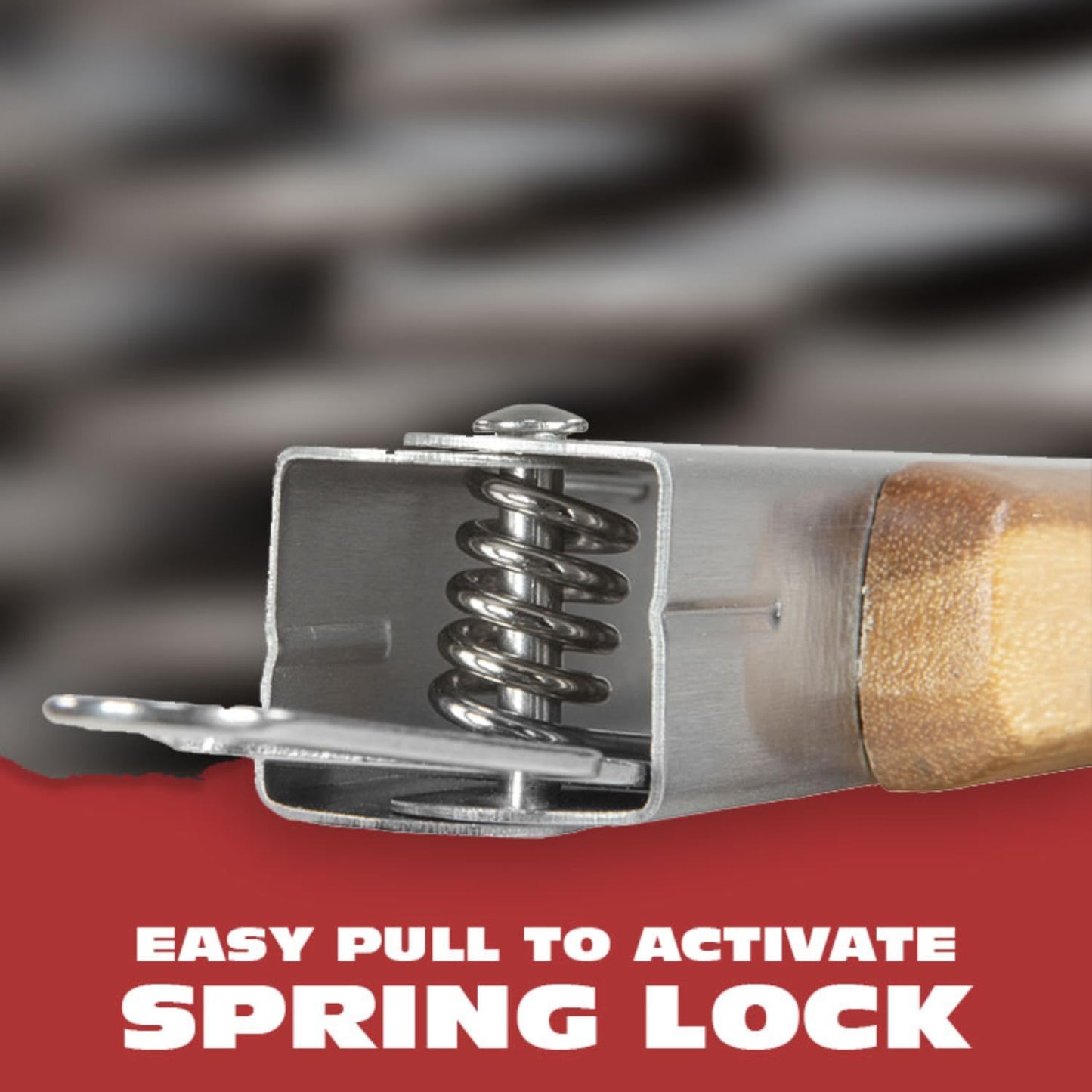 BBQ-AID Pro BBQ Tongs for Grill - 17" Professional Grade Barbecue Tongs for Cooking- Solid & Sturdy - Built with 304 Grade Stainless Steel and Acacia Wood - Heavy Duty Built to Last Kitchen essential.