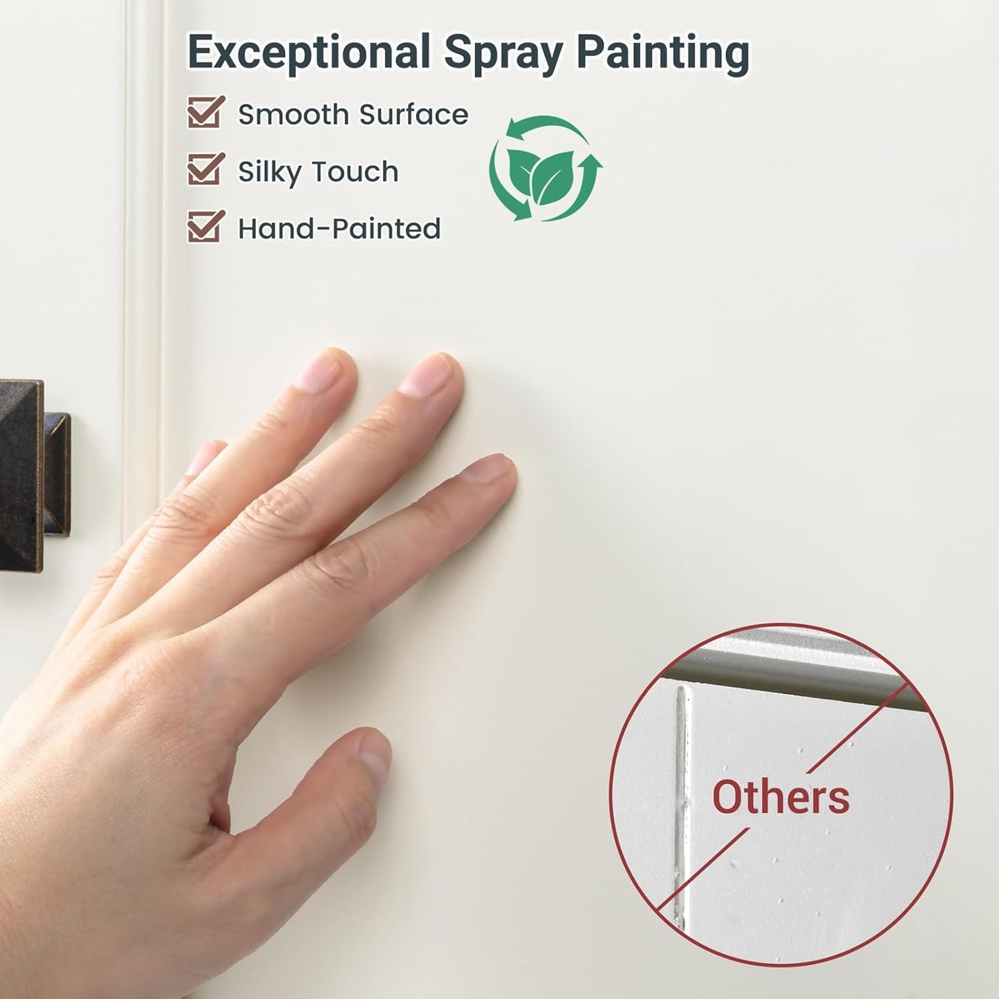 Bathroom Cabinet Wall Mount, Over Toilet Storage Cabinet with Glass Door Build-in Spirit Level Cupboard Hanging Medicine Cabinet for Bathroom Laundry Kitchen Living Room (Cream White)