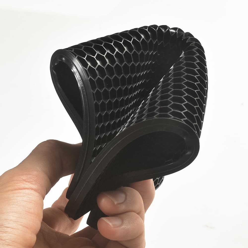 homEdge Silicone Square Trivets Mat, 6 Packs Multipurpose Non Slip Heat Resistant Pot Holder-Assorted Color