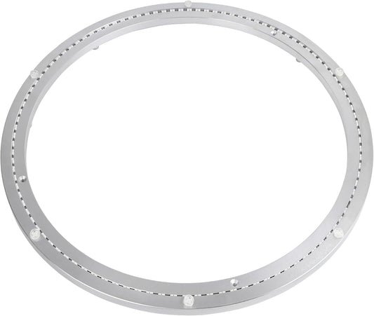 18 Inch Lazy Susan Bearing Aluminum Alloy Rotating Turntable, Non - Slip Mute Metal Bearing Swivel Plate Hardware for Dining and Workbench,660 Pounds Capacity