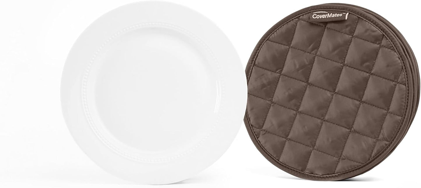 Covermates Keepsakes - Quilted Divider Set - Set of 4 - Scratch & Breakage Protection - Stain Resistant - Machine Washable - China Storage, Bronze