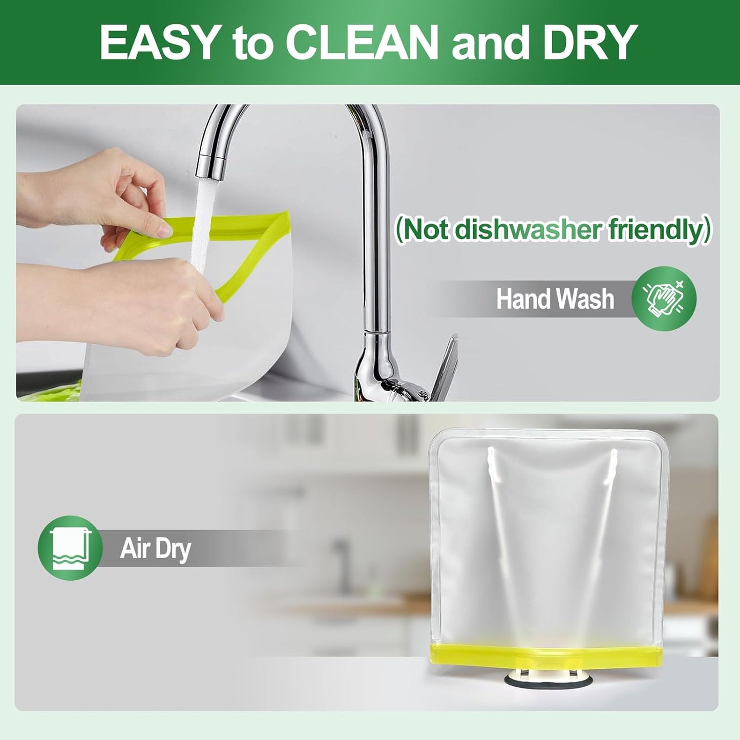 Reusable Freezer Bags - 10 Pack Quart Bags BPA Free, Leakproof, Extra Thick | Food Storage Bags for Freezer, Meal Prep, Travel, Kitchen, Salad & Marinate