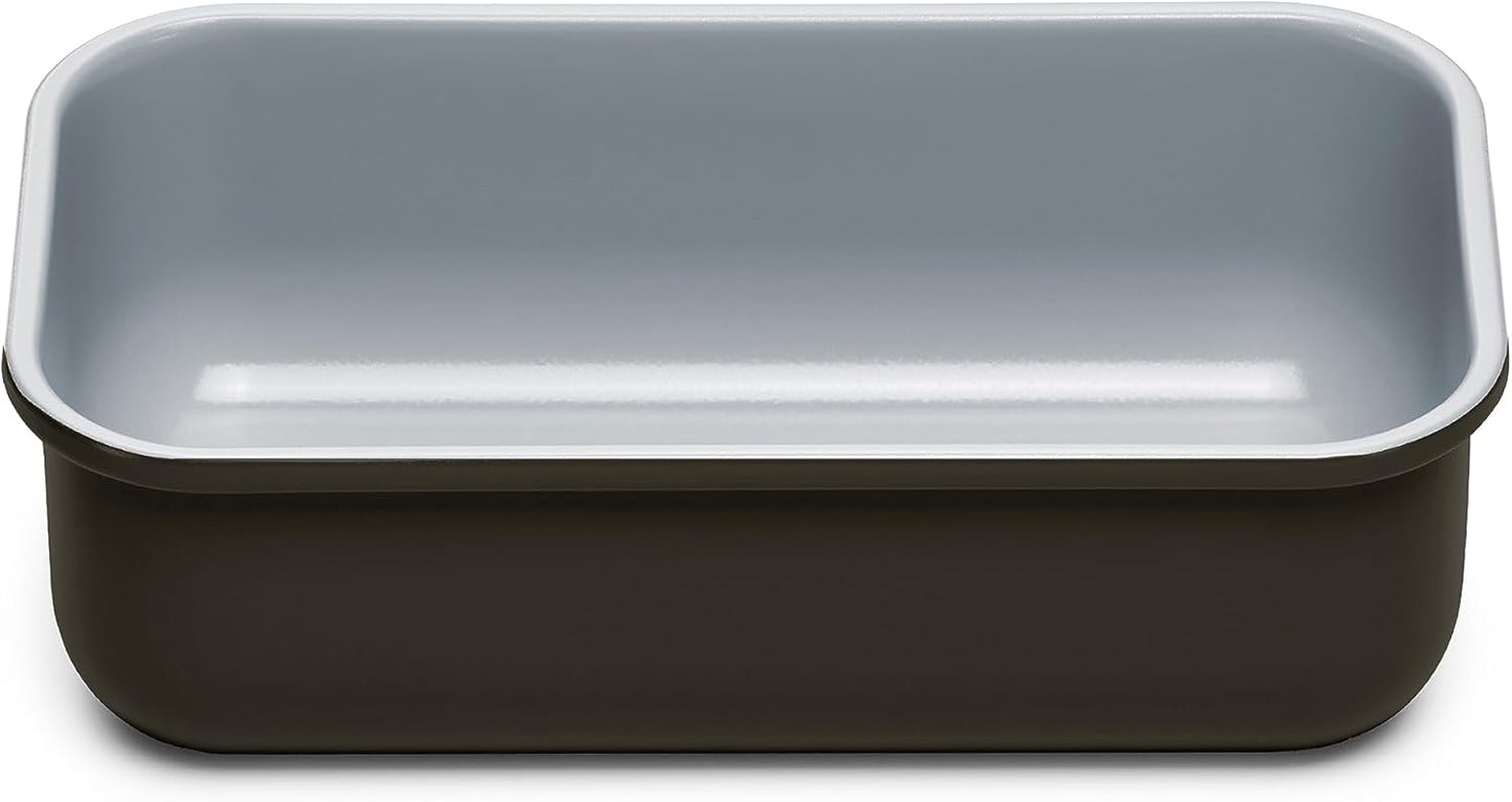 Caraway Non-Stick Ceramic 1 lb Loaf Pan - Naturally Slick Ceramic Coating - Non-Toxic, PTFE & PFOA Free - Perfect for Pound Cakes, Breads, & More - Black