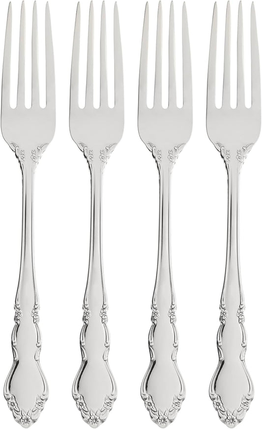 Oneida 2766004G Dover Fine Flatware Dinner Forks, Set Of 4