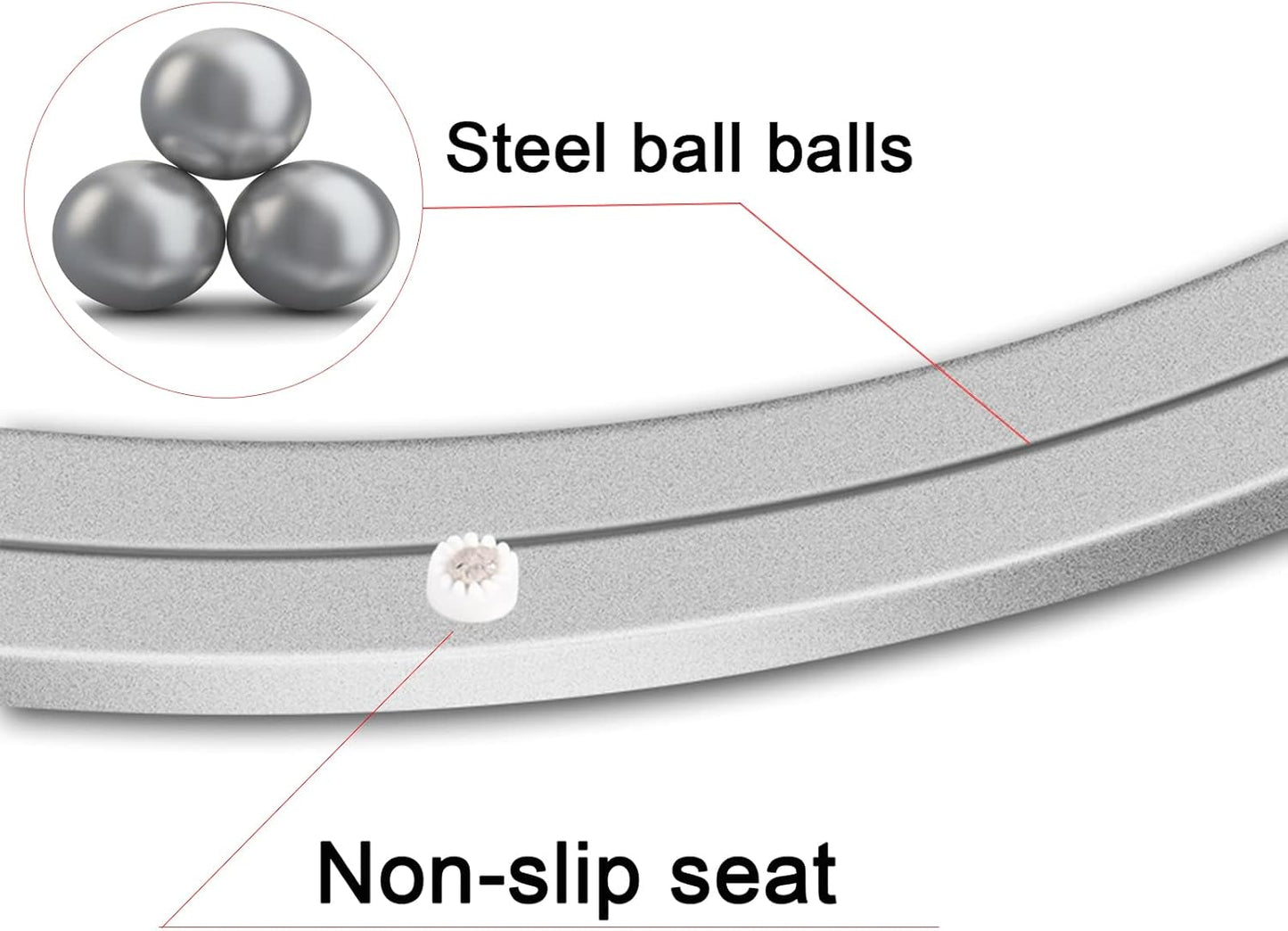 Aluminum Lazy Susan Hardware Metal Rotating Turntable Bearings Swivel Plate Hardware for Dining-Table and Workbench (14 Inchs) …