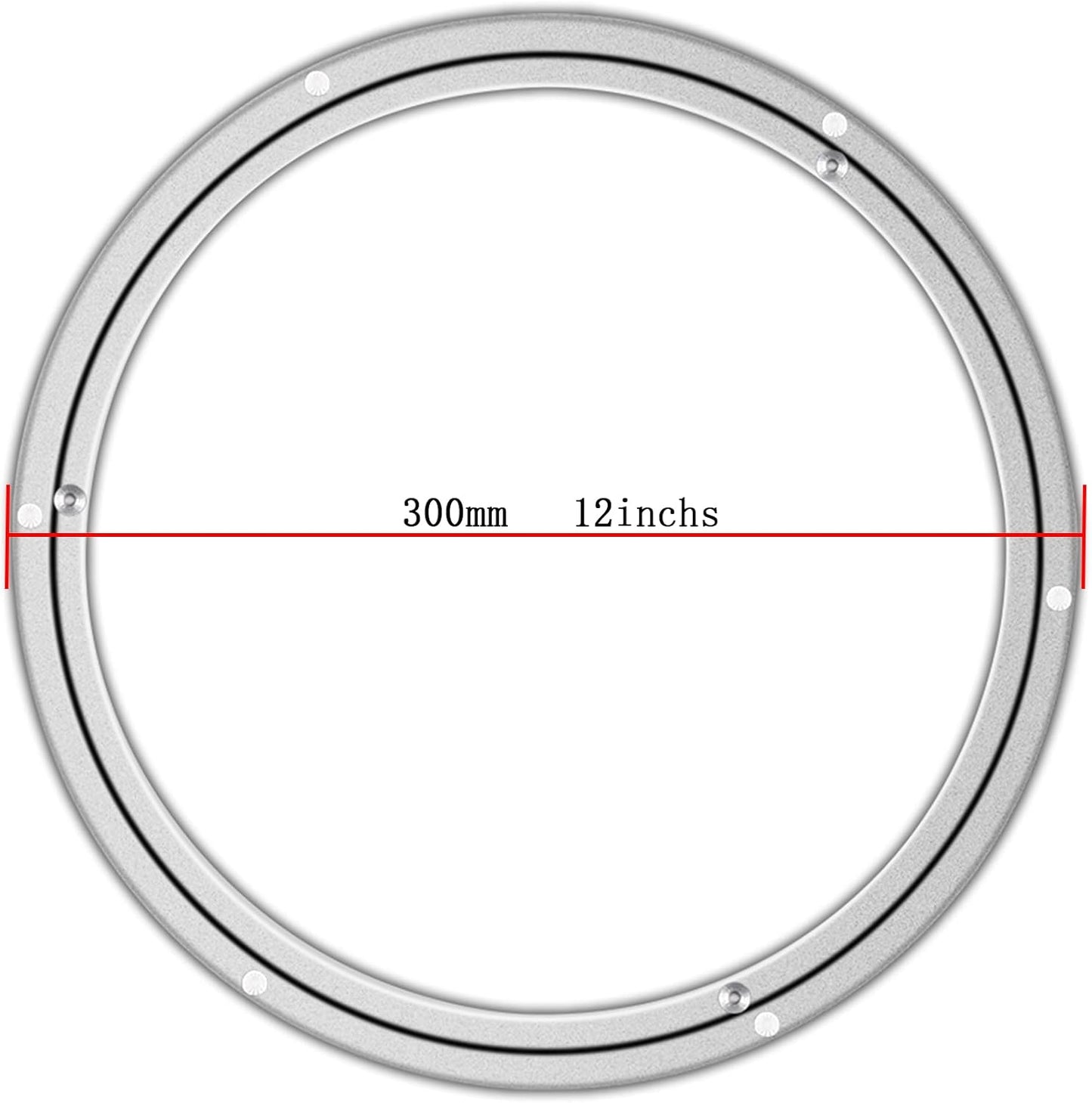 Metal Lazy Susan Bearings Swivel Plate Hardware Aluminum for Dining-Table and Workbench (12 Inchs) …