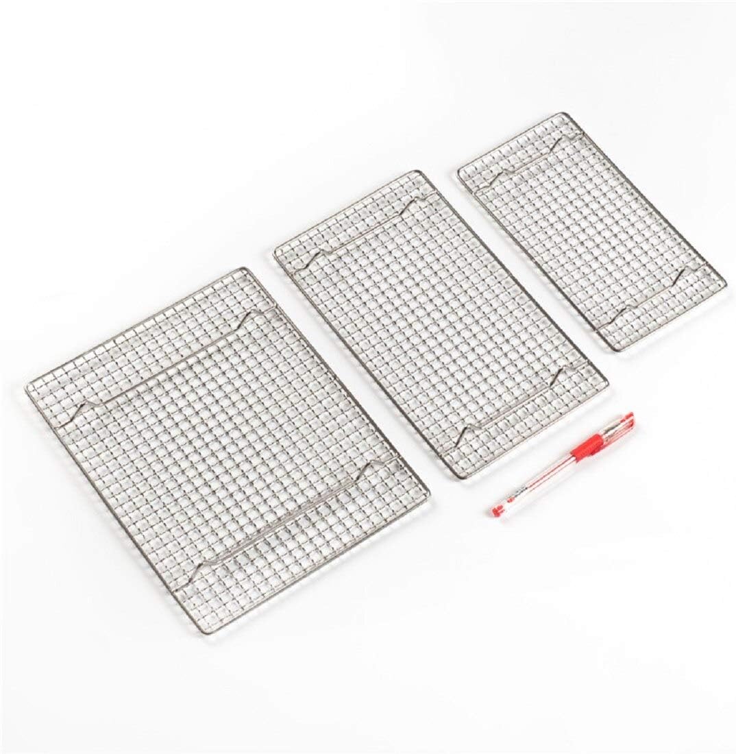 304 Stainless Steel Cooling Rack Versatile Baking Rack Heat Resistant Rust Proof Sturdy Grate 10"*7.5"