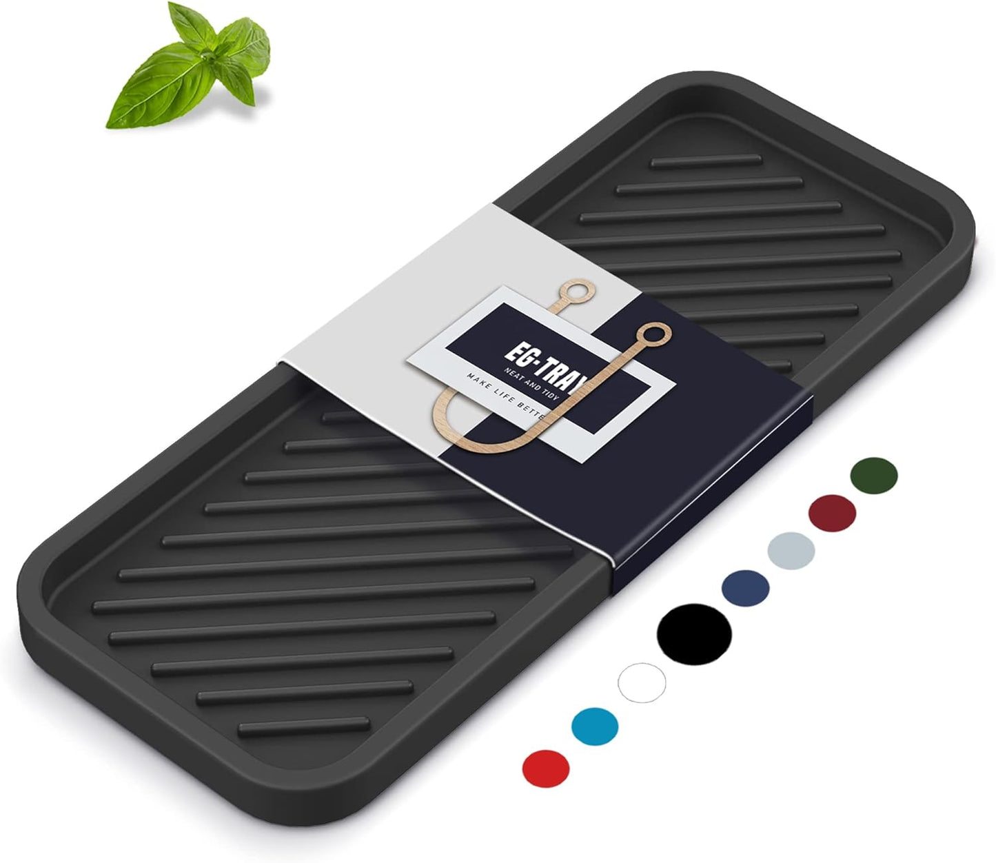 EG-SIPRO Silicone Sponge Holder,Kitchen Sink Organizer Tray Kitchen Soap Tray Soap Sponge Holder for Bathroom Counter Sponge Caddy Dish Soap for Scrubber,Soap Dispenser,Scouring Pad