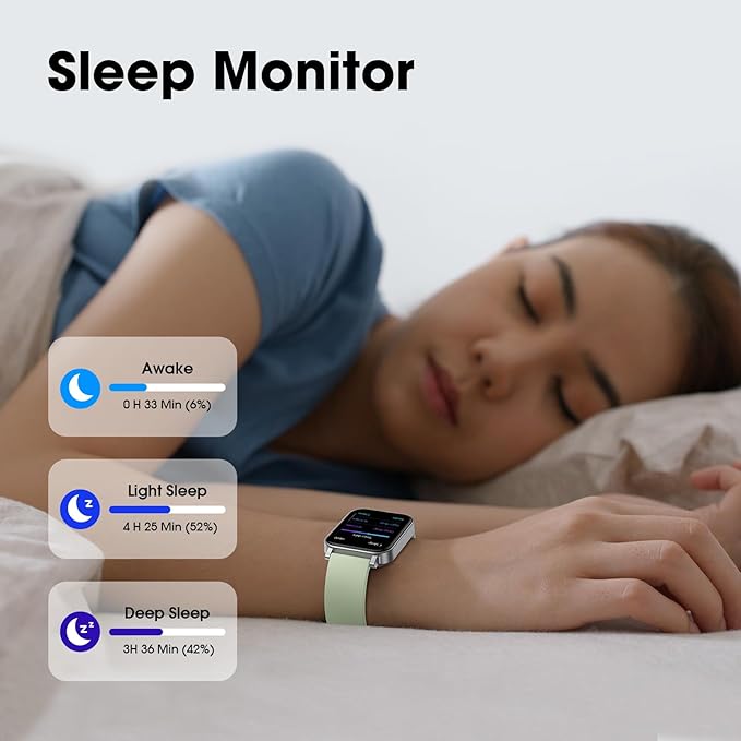 Kummel Smart Watch for Girls Boys Teens No App/Phone Required, Fitness Watches for Kids with Heart Rate, Sleep Monitor, Step Counter, Calories Tracker, Pedometer Waterproof Watch, Lightweight