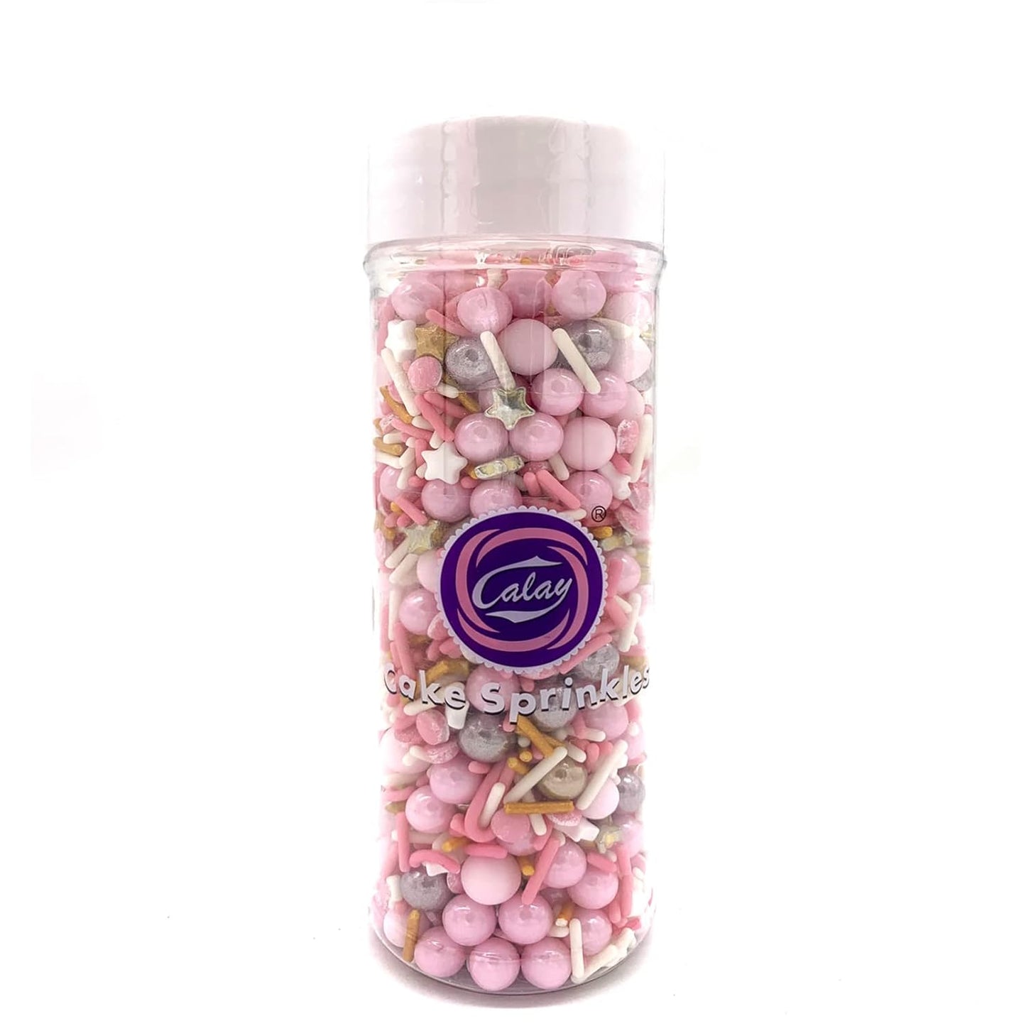 Rose and Gold Sprinkles Sugar Sprinkle Mix Pink Sprinkles Cake Decorations Cupcake Toppers Cookie Decorating Ice Cream Celebrations Shaker Jar Wedding Shower Party（120g/4.2oz）