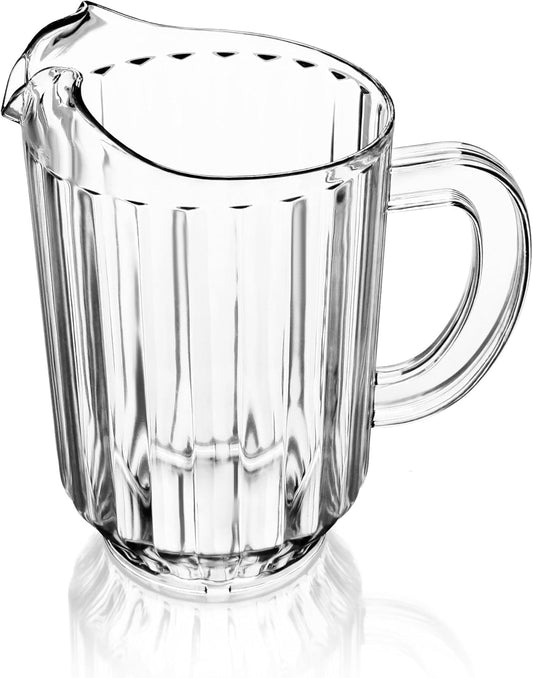New Star Foodservice 46106 Resturant-Grade Polycarbonate Plastic Water Pitcher, 60 oz, Clear