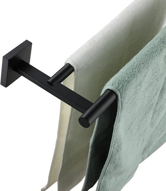 KOKOSIRI Towel Rails Bathroom Hardware Towel Bars Matte 24 Inch B5005BK-L24