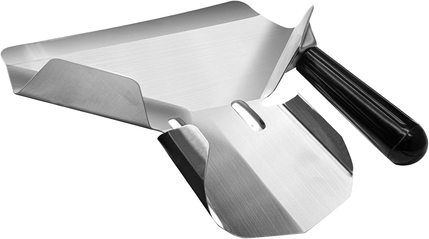 2 Pcs Stainless Steel French Fry Popcorn Scoop, Quick Fill Tool for Food Bags & Boxes, Multipurpose Utility Scooper for Bagger French Fries, Snacks, Desserts, Ice, Dry Goods