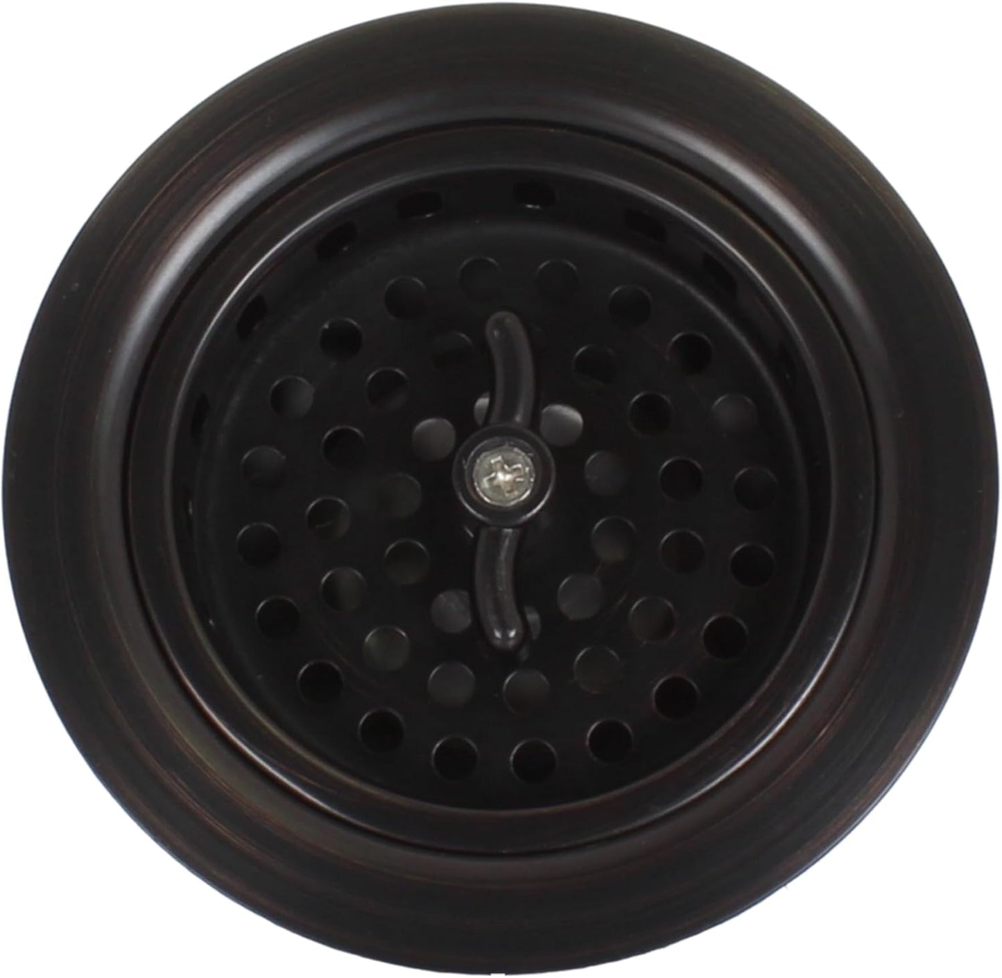 Mr. Scrappy 3.5" Sink Drain Assembly with Twist Lock Basket Strainer, Solid Brass, Oil Rubbed Bronze