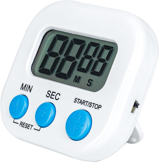 Kitchen Timers for Cooking and Baking with Big Digital Numbers and Loud Alarm Used in Cooking, Classroom, and Office.