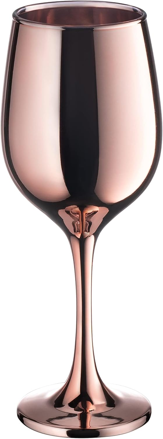 Vikko Decor Fancy Wine Glasses, 14 Oz With Stem, Thick and Durable, Dishwasher Safe, Great for Wine Tasting, Set of 12