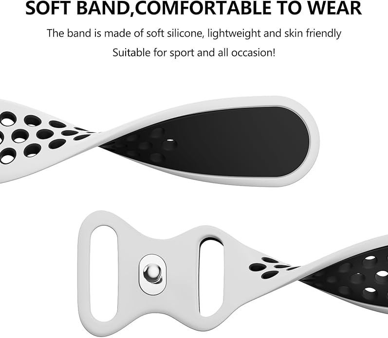 Meliya Bands Compatible with Garmin Forerunner 245/645 & 55/158 Band, 20mm Replacement Soft Silicone Sport Band for Garmin Forerunner 645/245 Music & 55/158 Smart Watch