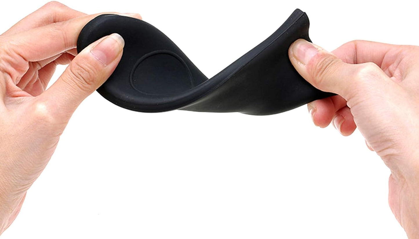 Silicone Hot Handle Holder Small Cast Iron Handle Cover Skillet Handle Cover Griddle Cover Cookware Handles Cover for Frying Pans & Griddles Sleeve Grip Handle Cover Small & Large Black 6 Pcs