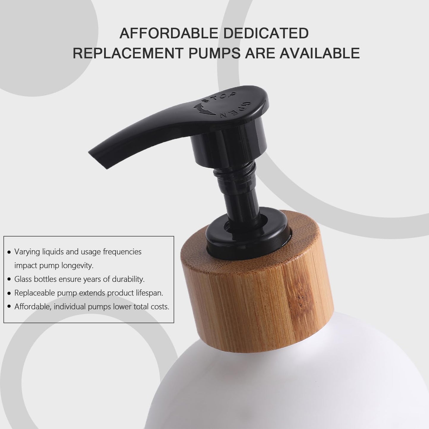 MOMEEMO Black Soap Dispenser Set, Contains Hand and Dish Soap Dispenser, Suitable for Kitchen Decor. (Black)