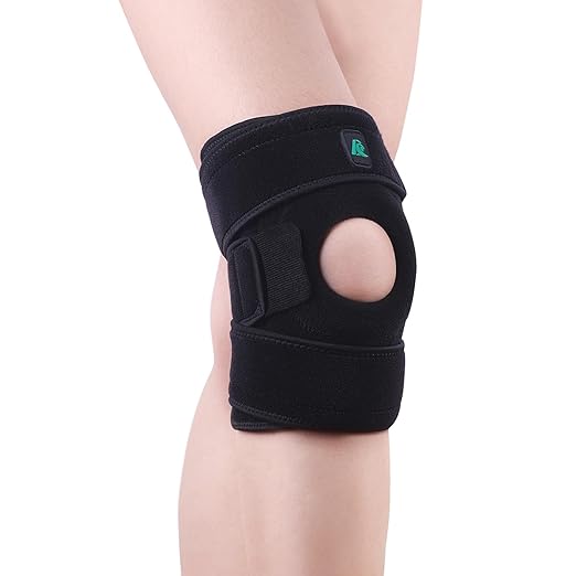 KD Knee Brace with Side Stabilizers: Knee Support for Weightlifting, Running, Workout, Arthritis, Meniscus Tear, Men Women (Large)