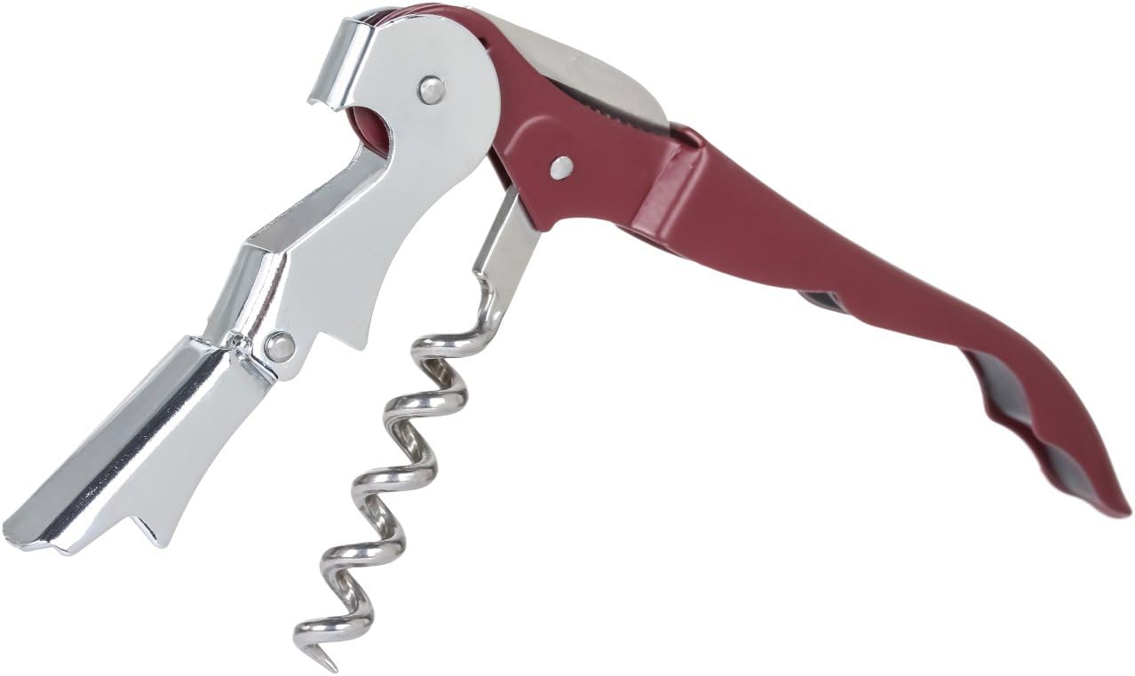 Thirsty Rhino Anggur Double Hinged Waiter's Corkscrew (Set of 6) (Burgundy)