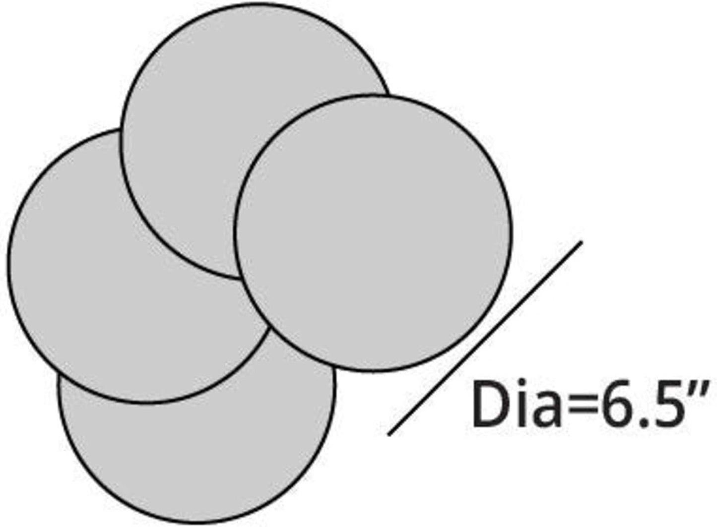 Covermates Keepsakes - Quilted Divider Set - Set of 4 - Scratch & Breakage Protection - Stain Resistant - Machine Washable - China Storage, Black