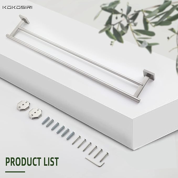KOKOSIRI Towel Holder Bathroom Accessory Towel Bars 32 Inch B5005BR-L32