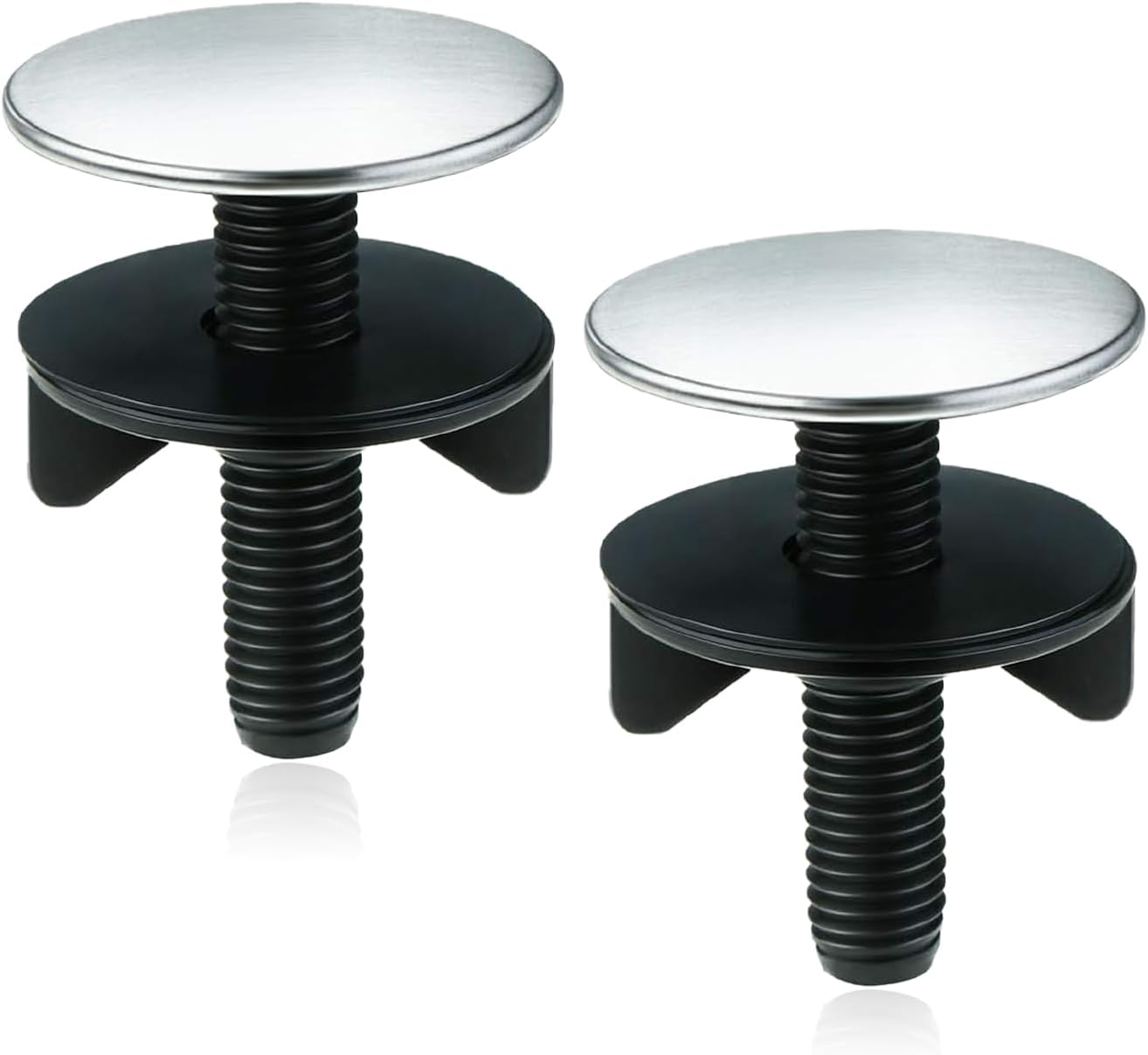 2 Pack Kitchen Sink Hole Cover Sink Hole Cover Stainless Steel Hole Plate Stopper Cover Blanking Metal Plug