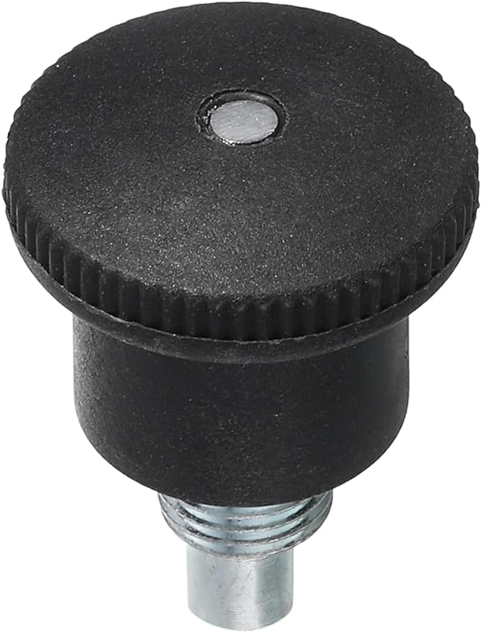 uxcell Pull Pin Spring Knob Replacement Parts, M10 Adjustment Fitness Pull Pin Knob for Home Fitness Exercise Bike, Black 1Pcs