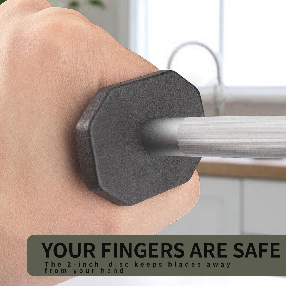 Selected High-Carbon Steel Honing Rod - Honing Steel Made of Hardened with Classic Simplicity Handle Sharpening Steel for Knife Sharpeners for Kitchen Knives (12IN)