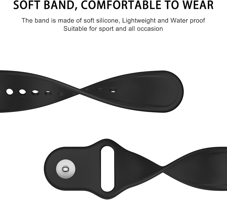 Meliya Compatible with Fitbit Charge 5 Bands Men Women, Sport Band Soft Silicone Waterproof Wristbands Replacement Strap for Fitbit Charge 5 Advanced Fitness Tracker