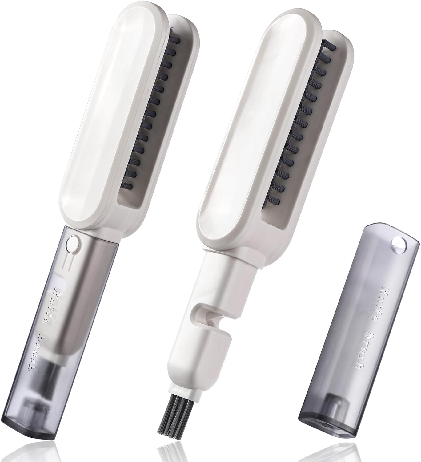 Multifunctional Cleaning Brushes Set of 2, Scrub Brush Tools.Crevice Cleaning Brush for Home Kitchen Knives Cutlery