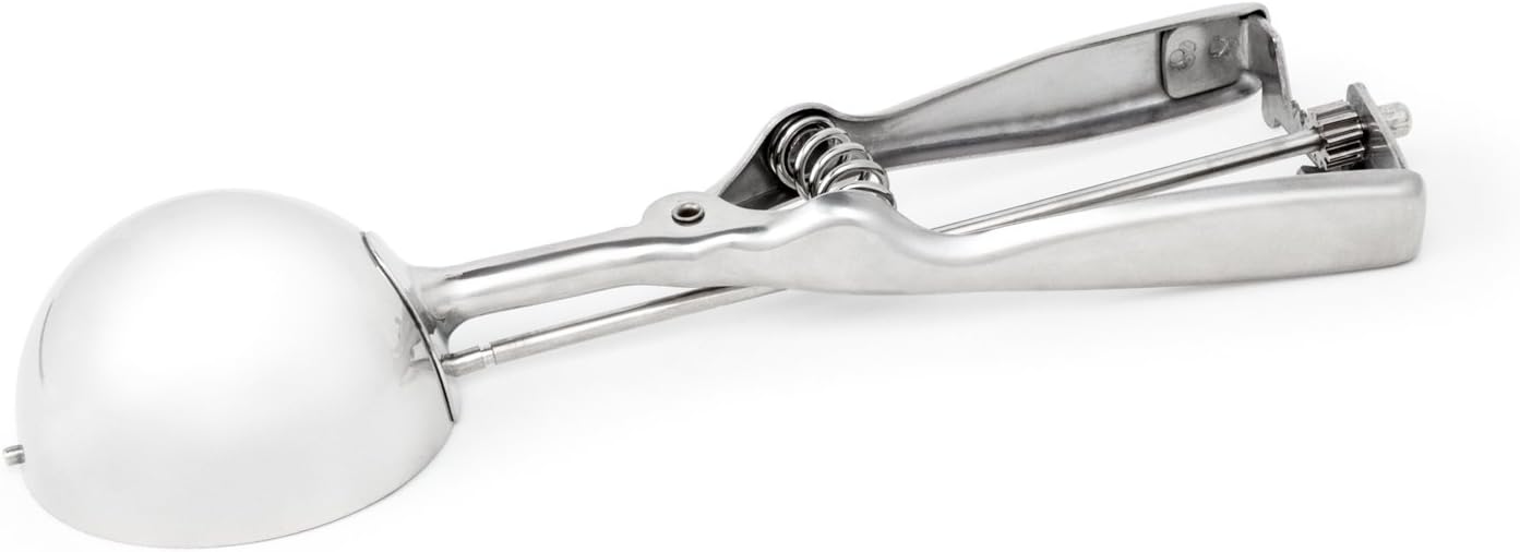 Fox Run Ice Cream/Cookie Dough Scoop, 2-5⁄8-Inch, Metallic