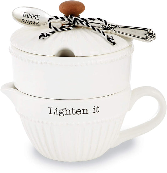 Mud Pie Circa Cream and Sugar Set