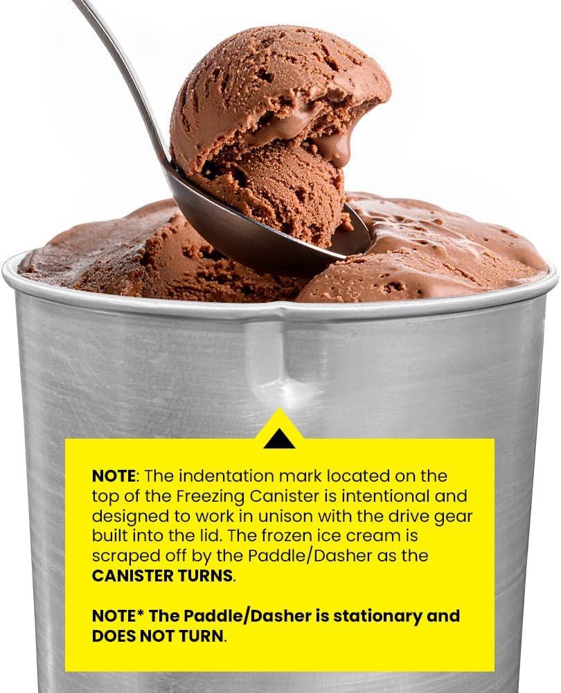 Elite Gourmet EIM916X Old Fashioned 6 Quart Vintage Wood Bucket Electric Ice Cream Maker Machine Appalachian, Bonus Classic Die-Cast Hand Crank for Churning, Uses Ice and Rock Salt