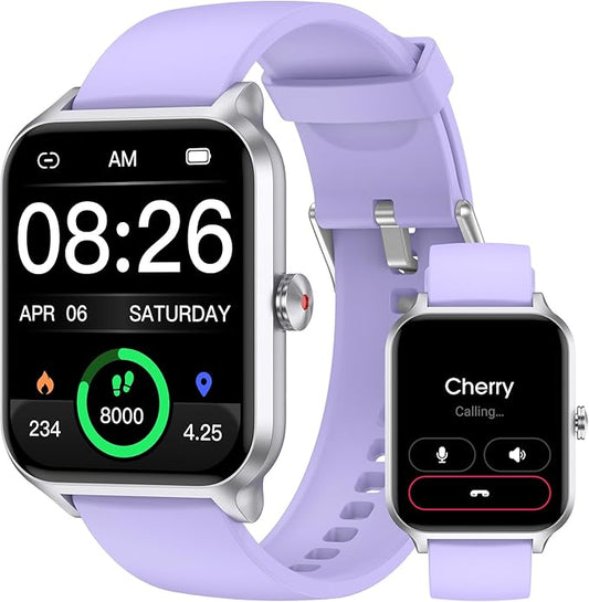 Kummel Smart Watch for Men Women, No App/Phone Required, Fitness Tracker with Pedometer, Bluetooth Call (Answer/Make Call), Heart Rate Blood Oxygen Monitor Step Counter, 100+ Sports Modes