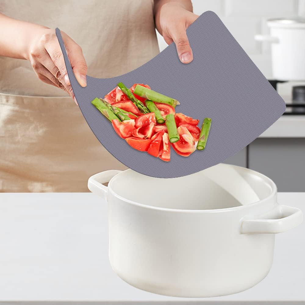 WK Small Flexible Plastic Cutting Boards for Kitchen Set of 5, Non Slip Cutting Mats for Meat, Mini Cutting Board Mats, BPA Free, Dishwasher Safe, 7.3x11.5"