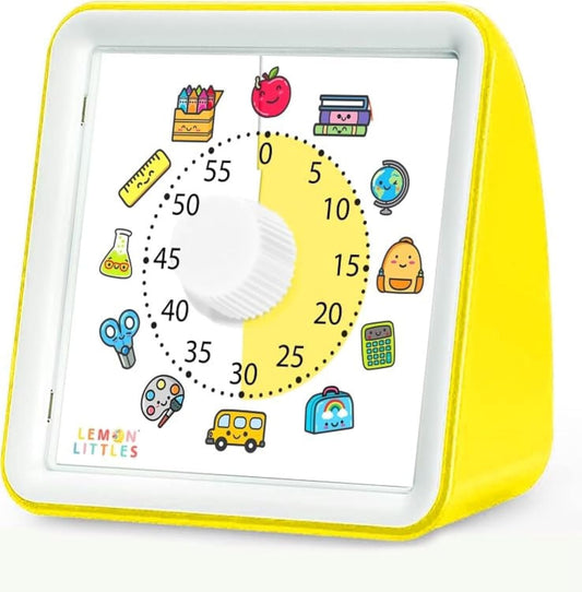 Visual Timer for Kids, Toddler, Autism, ADHD & Preschool Classroom - Animal Silent Countdown Timers - 60 Minute Productivity & Time Management Clock (School)