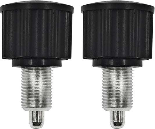 2 PCS M16 Pop Pull Pin Knob Pull Pin Spring Knob for Fitness Equipment, Bicycle Equipment Exercise Bike Replacement Parts, Black