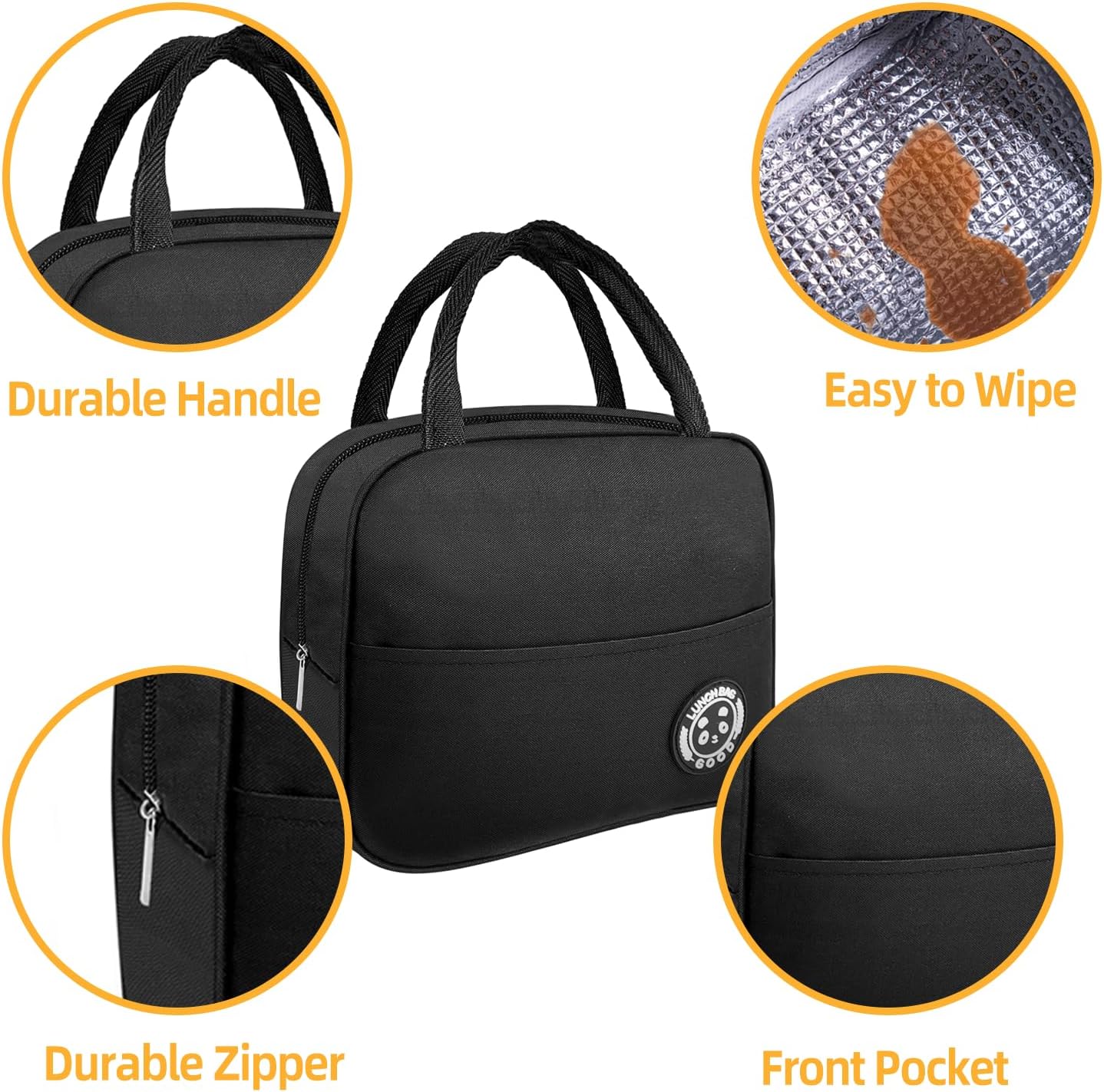 Bento Box with Lunch Bag Microwavable All-in-One Meal Prep Compartment Lunch Containers with Utensils Leak Resistant Lunch Box with Sauce Container 60oz Gray