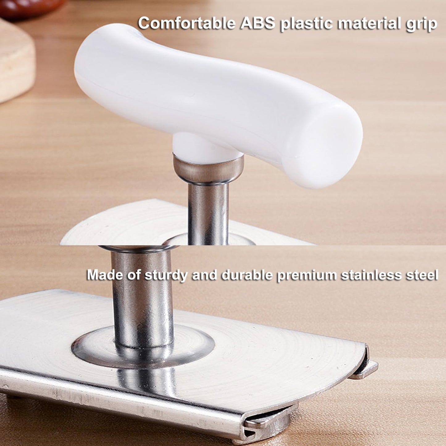 Jar Opener for Weak Hands, Adjustable Effortless Arthritis Twist Lid Can Bottle Opener Kitchen Accessories for Seniors, Stainless Steel