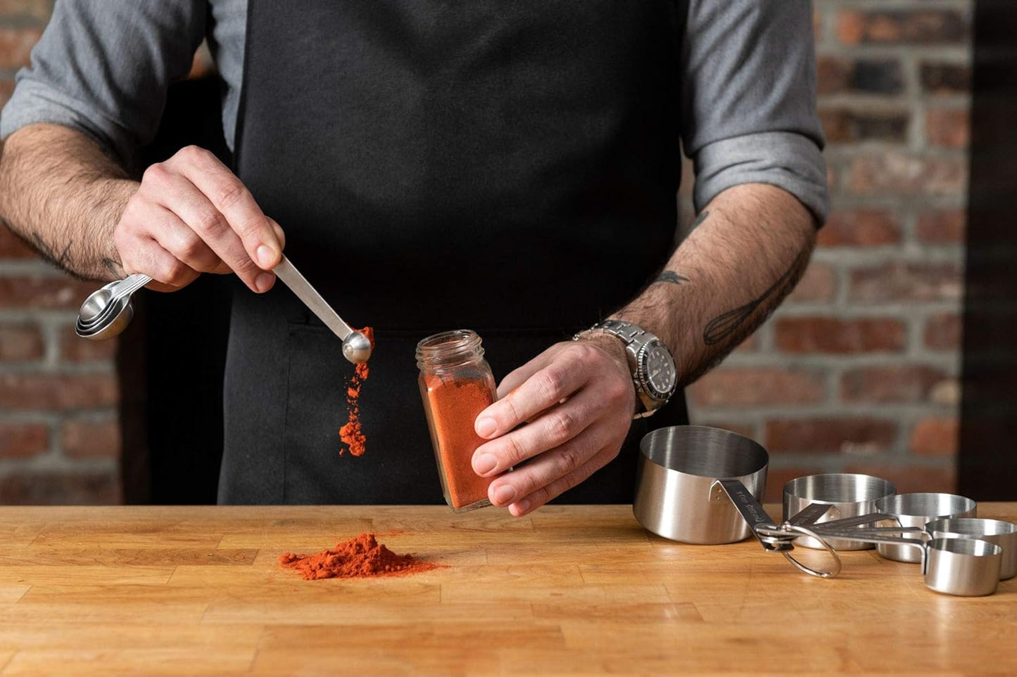 Babish 10-Piece Stainless Steel Measuring Cups & Spoon Set