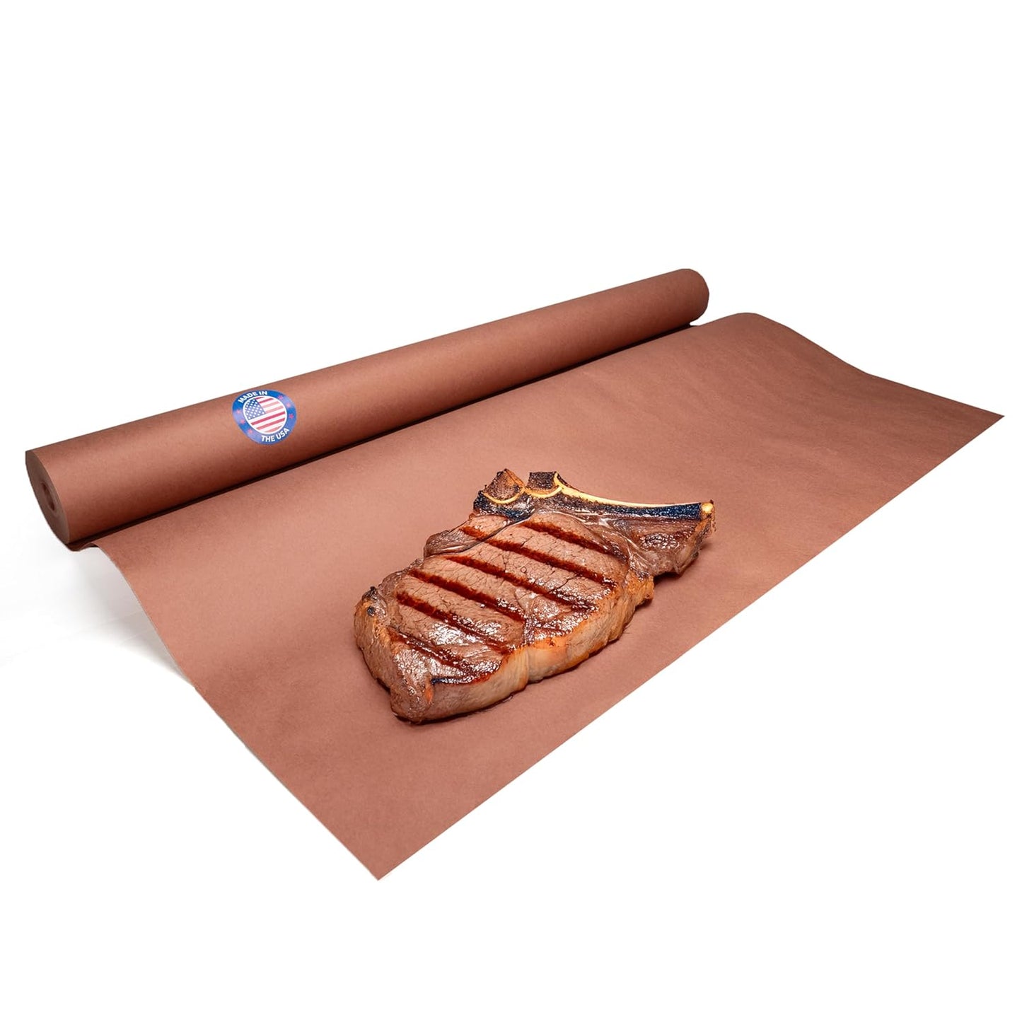 Peach Butcher Paper 36" x 2160" (180 feet) - USA-Made Natural Butcher Paper Roll for Meat and Fish - Uncoated, Unwaxed & Food-Grade Material for Smoking Meat, Grilling & BBQ by IDL Packaging