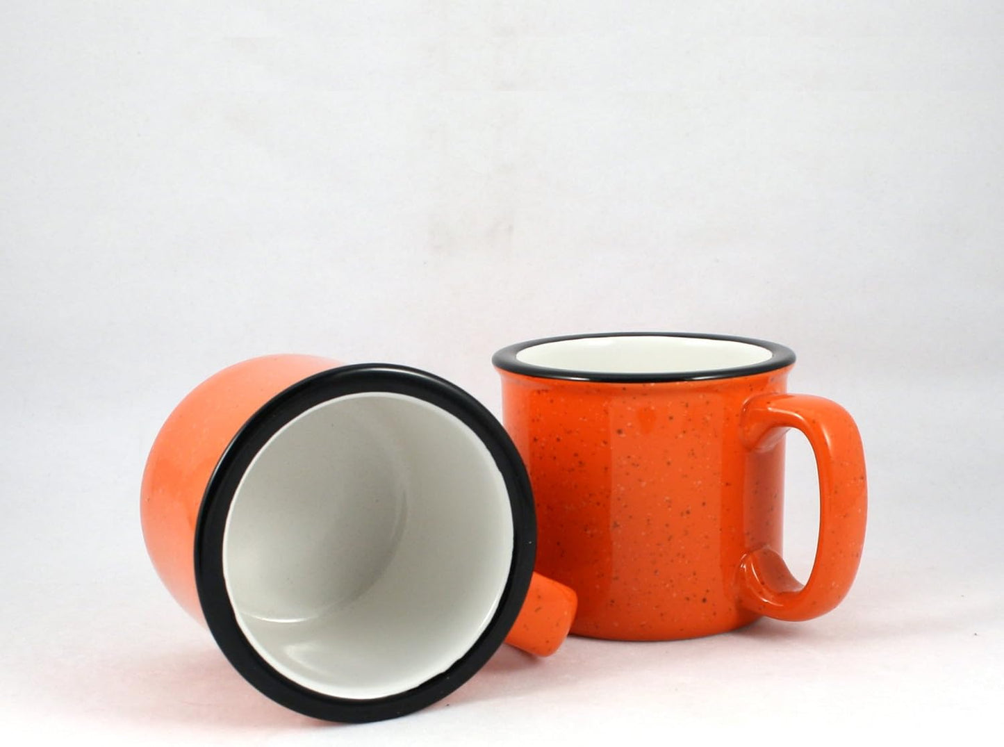 Ceramic Campfire Mug, 15oz - Set of 4 (Orange)