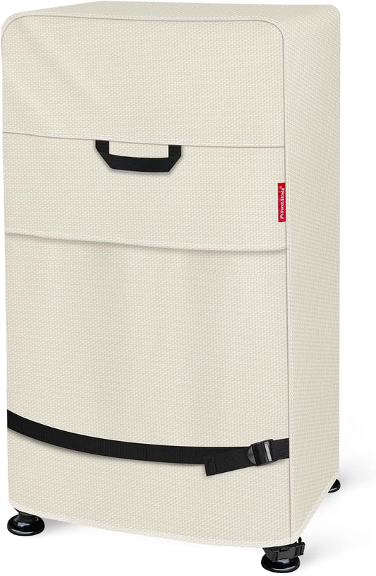 Porch Shield 30 Inch Electric Smoker Cover for Masterbuilt Smoker, Waterproof Heavy Duty Outdoor Smoker Grill Covers 20W x 18D x 33H inch, Beige