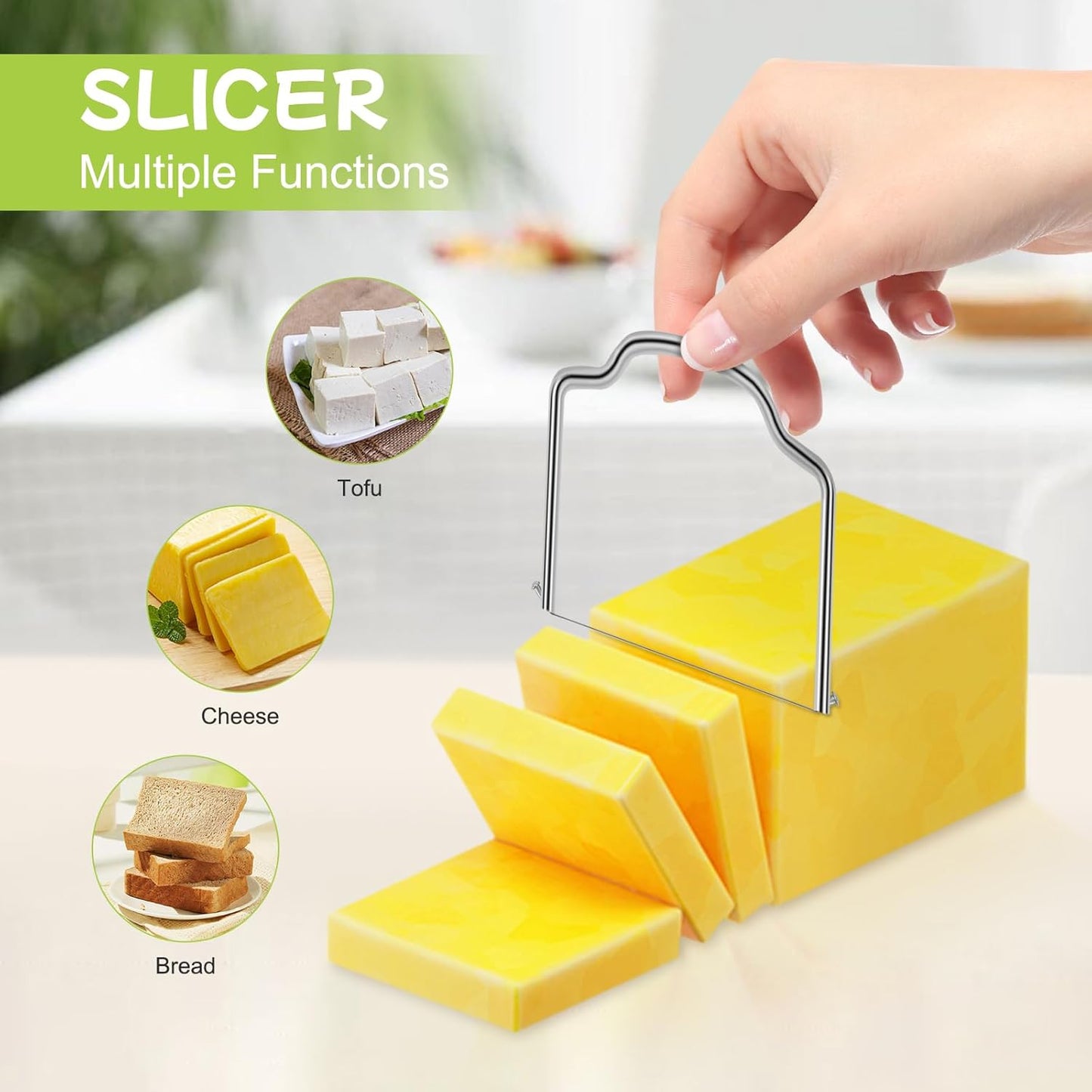 7-Piece Cheese Knife Set, Premium Stainless Steel Cheese Knives with Acacia Wood Handle and Cheese Slicer, Cheese Spreading Knife for Charcuterie Boards and Cutlery Gift Set