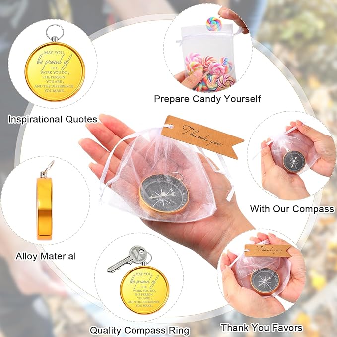Lenwen 30 Set Male Employee Gift Compass Hiking